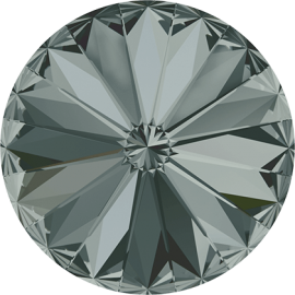Риволи Swarovski 1122, Black Diamond, 12мм