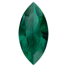 Кристалл в оправу Swarovski 4228, Emerald Ignite, 15*7мм