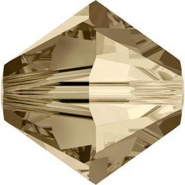 Бусина Swarovski 5328, Crystal Golden Shadow, 2.5мм