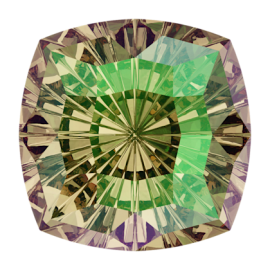 Кристалл в оправу Swarovski 4460, Crystal Luminous Green, 14мм