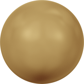Жемчуг Swarovski 5810, Crystal Bright Gold Pearl, 10мм