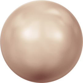 Жемчуг Swarovski 5810, Crystal Rose Gold Pearl, 6мм