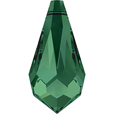 Подвеска Swarovski 6000, Emerald, 11*5,5мм