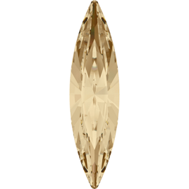 Кристалл в оправу Swarovski 4200, Crystal Golden Shadow, 15*4мм