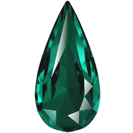 Кристалл в оправу Swarovski 4322, Emerald, 14*7мм