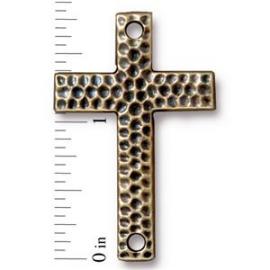 Коннектор крест, латунь, 40*24мм