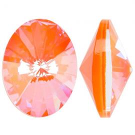 Кристалл в оправу Swarovski 4122, Crystal Orange Glow Delite, 14*10,5мм